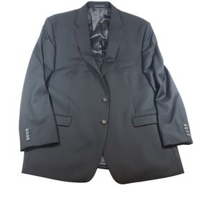 Ralph Lauren Black Wool Suit Jacket Blazer Mens 48L